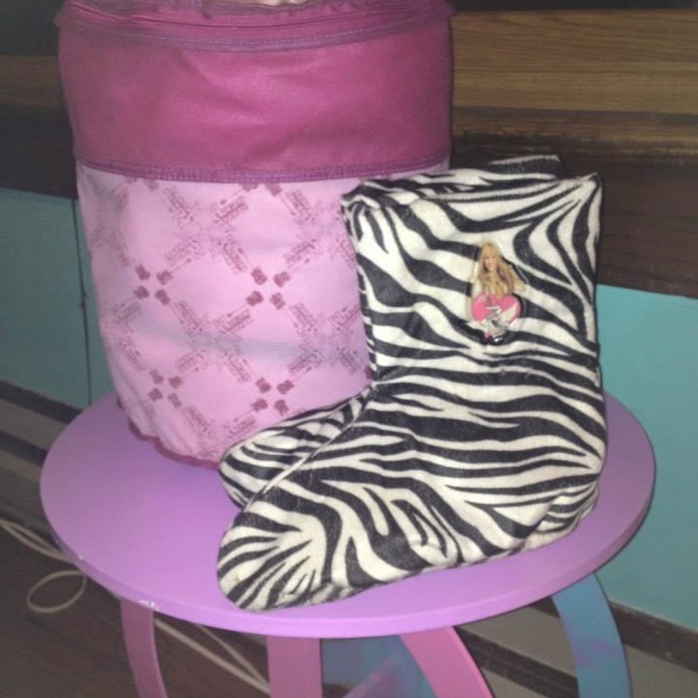 Zebra Print Kids Slippers
